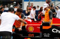 Pictures: Drivers ‘race’ two-seater Lego F1 cars before Miami Grand Prix | Formula 1
