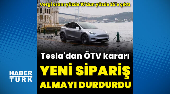 Tesla yeni sipariş almayı durdurdu