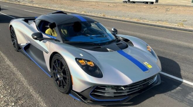 Test Sırasında Polis Durdurdu, 1064 Beygirlik Aston Martin Valhalla Utah’ta Göz Kamaştırdı