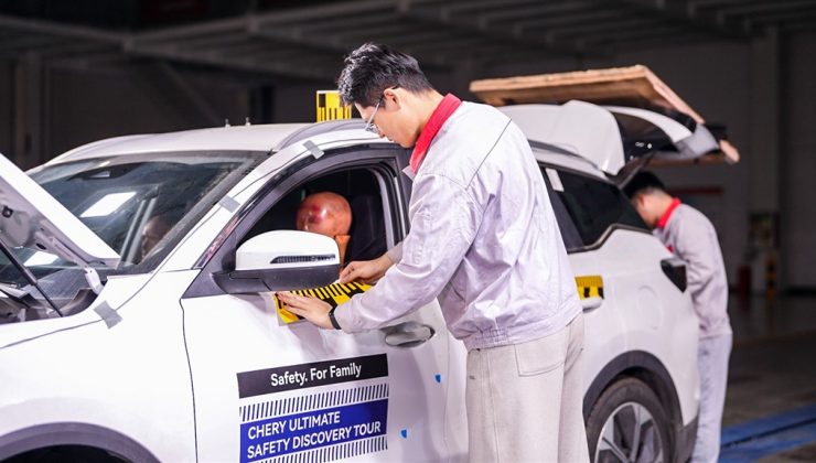 Chery Üç Araçlı Çarpışma Testiyle Maksimum Güvenliği Gözler Önüne Seriyor!