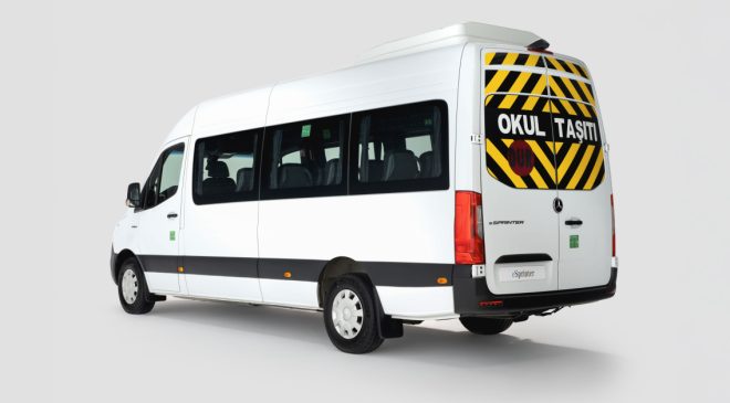 Okul servisi elektrikli oldu