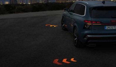 Audi’den yeni far teknolojisi: Sinyal ışıkları yola yansıyor
